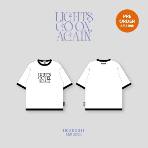 하이라이트 (Highlight) - LIVE 2024 MD /  반팔 티셔츠 (T-SHIRT) - WHITE